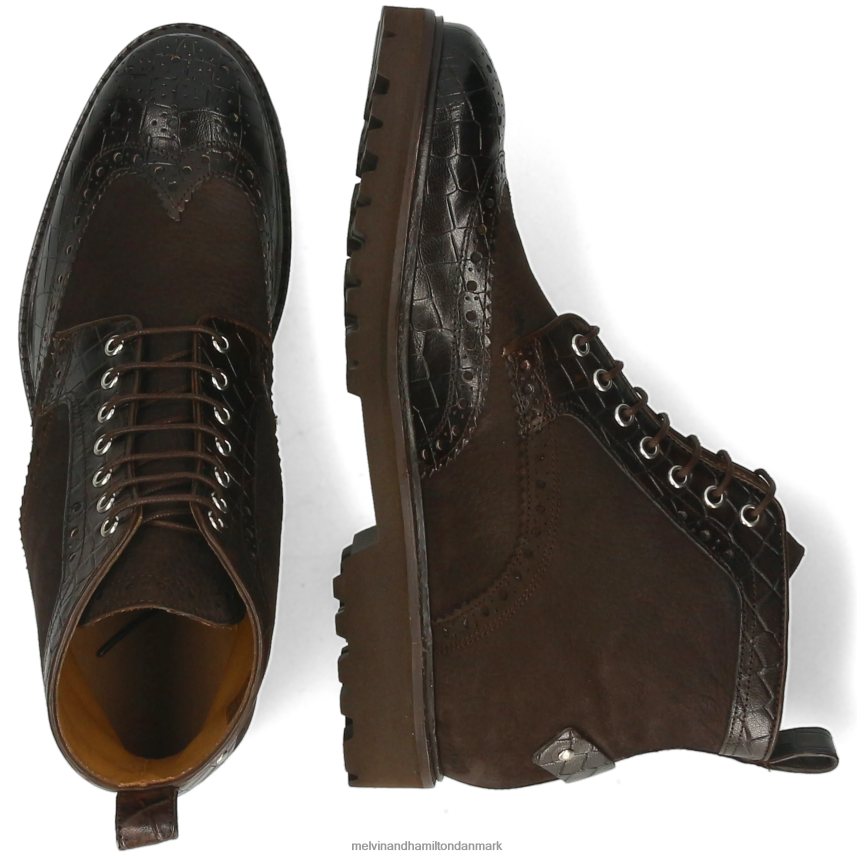 Mænd Melvin & Hamilton Mattæus 48 Brun ankelstøvler A28X6698