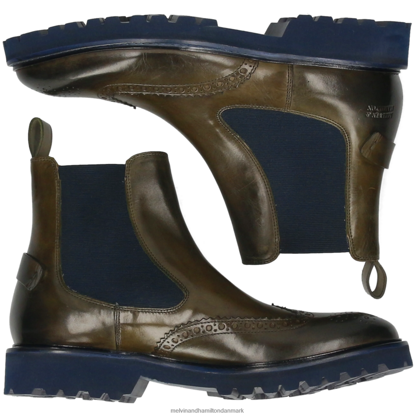 Mænd Melvin & Hamilton Mattæus 49 kaki ankelstøvler A28X6682
