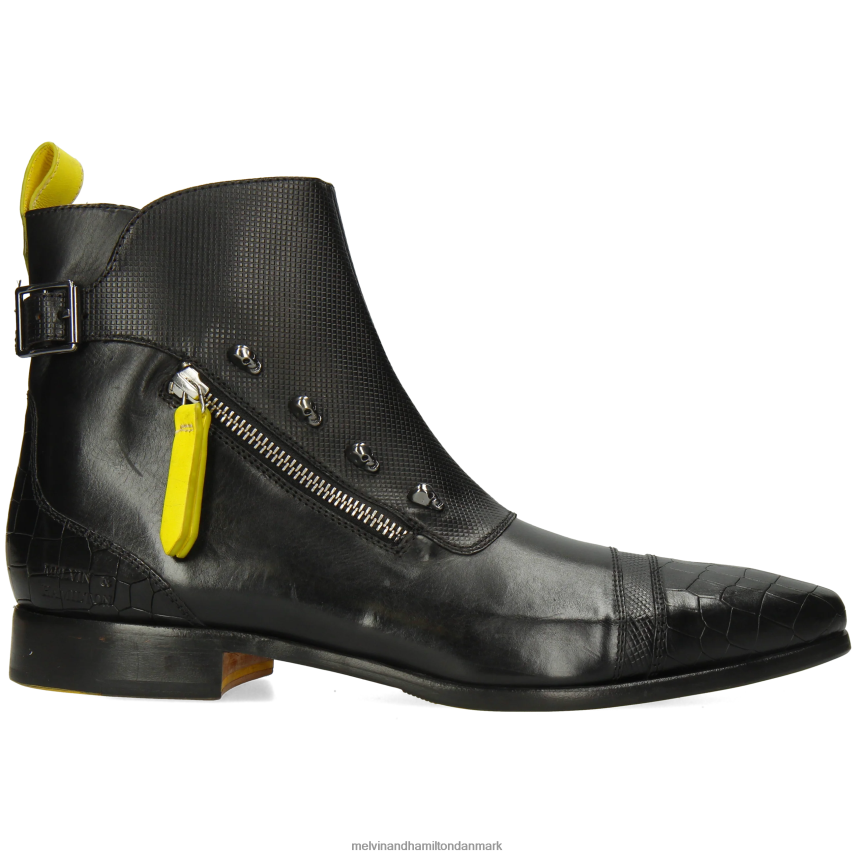 Mænd Melvin & Hamilton elvis 25 sort ankelstøvler A28X661