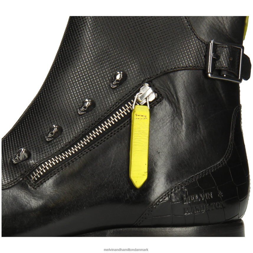 Mænd Melvin & Hamilton elvis 25 sort ankelstøvler A28X661