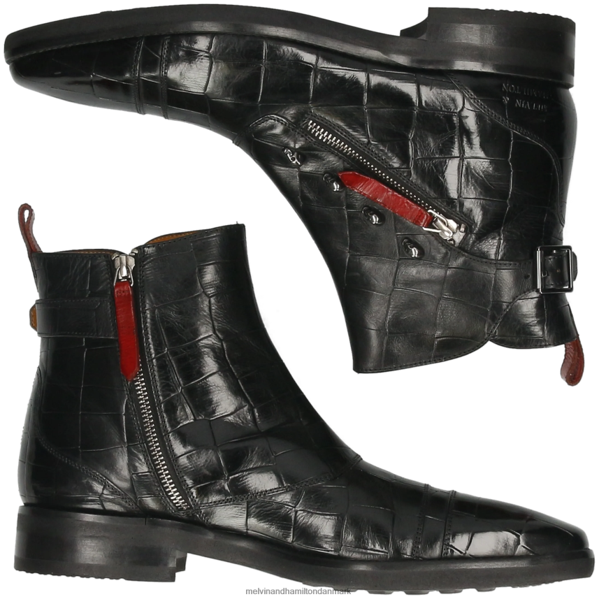 Mænd Melvin & Hamilton elvis 25 sort ankelstøvler A28X6684