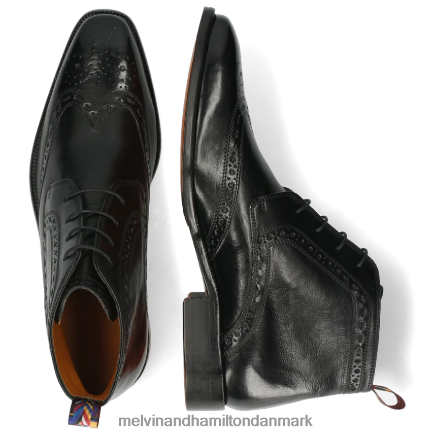 Mænd Melvin & Hamilton jeff 7 sort ankelstøvler A28X66126