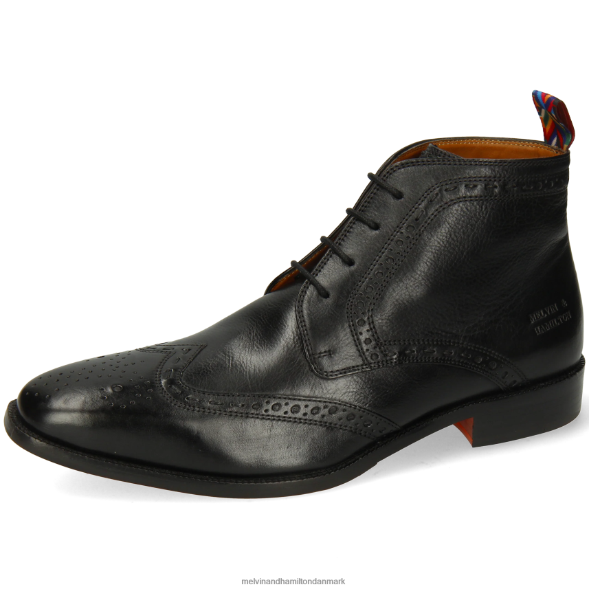 Mænd Melvin & Hamilton jeff 7 sort ankelstøvler A28X666