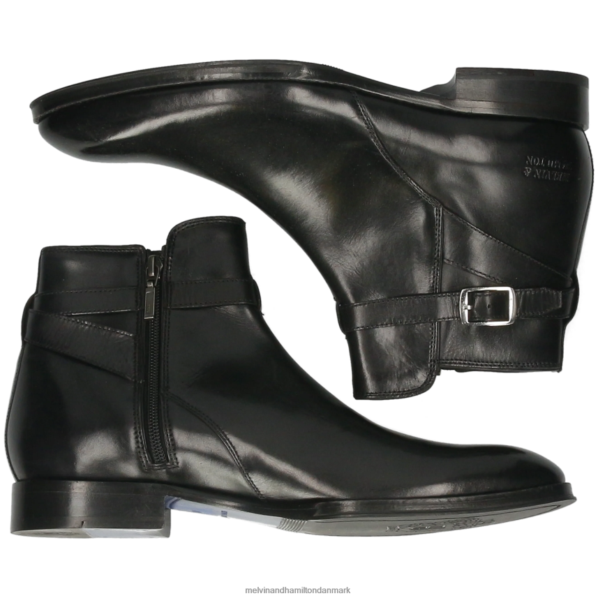 Mænd Melvin & Hamilton kane 1 sort ankelstøvler A28X66125