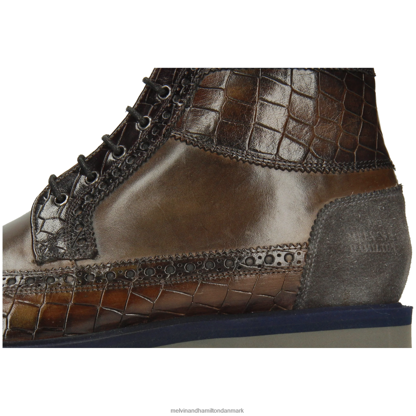 Mænd Melvin & Hamilton matteus 9 grå ankelstøvler A28X6666