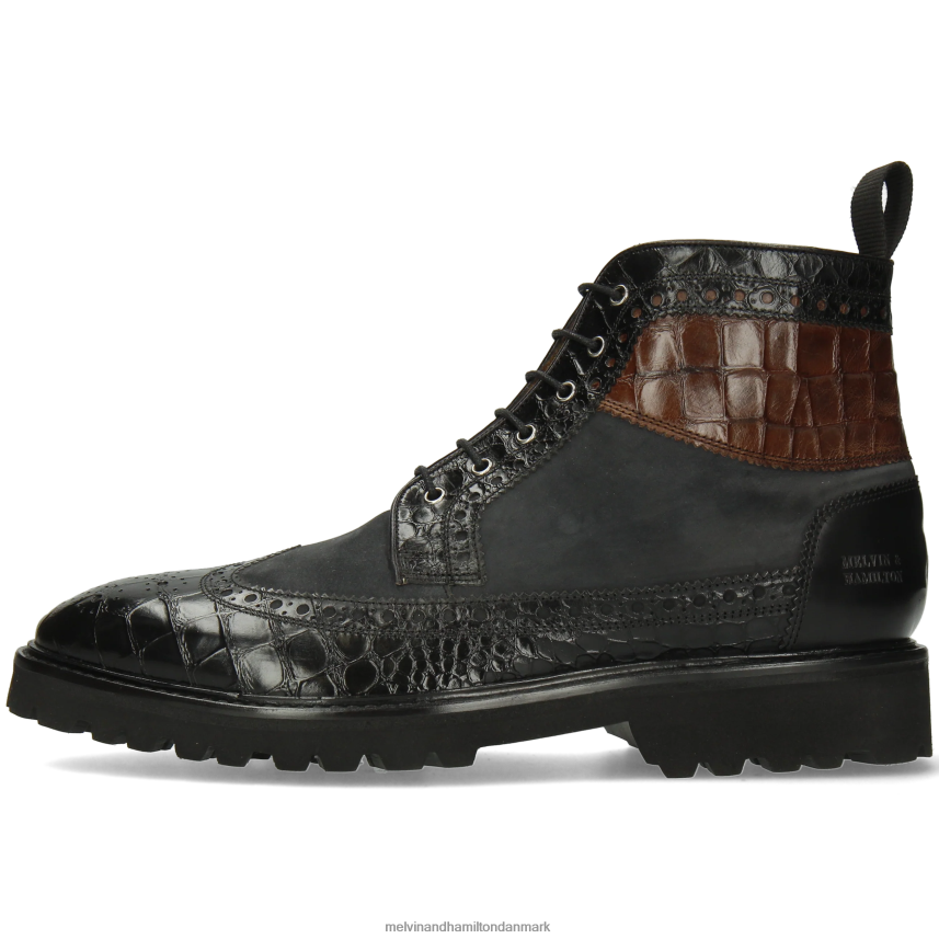 Mænd Melvin & Hamilton matteus 9 sort ankelstøvler A28X6664