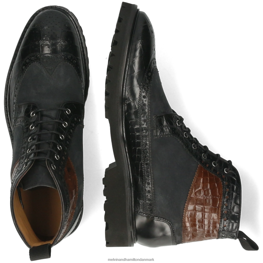 Mænd Melvin & Hamilton matteus 9 sort ankelstøvler A28X6664