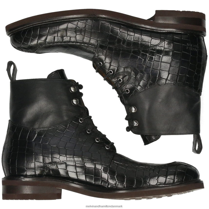 Mænd Melvin & Hamilton parker 3 sort ankelstøvler A28X6658