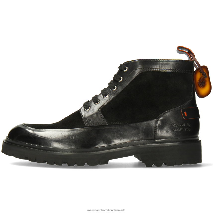 Mænd Melvin & Hamilton pierce 23 sort ankelstøvler A28X6641