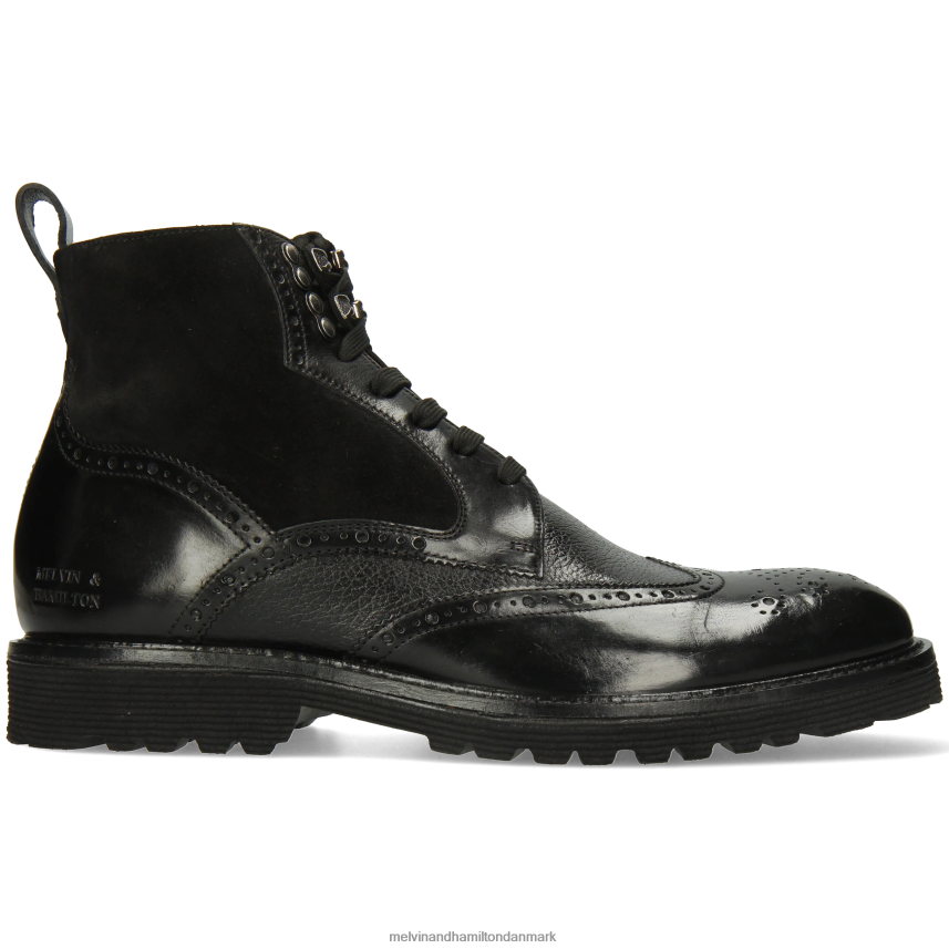 Mænd Melvin & Hamilton trevor 34 sort ankelstøvler A28X6662