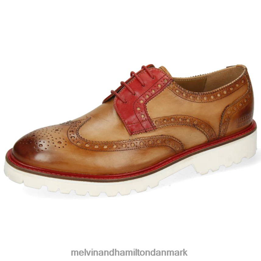 Mænd Melvin & Hamilton Mattæus 33 lysebrun derby sko A28X66538