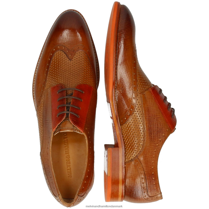 Mænd Melvin & Hamilton bobby 1 lysebrun derby sko A28X66395