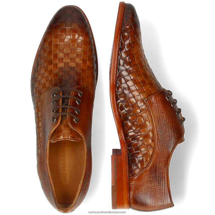 Mænd Melvin & Hamilton brad 7 lysebrun derby sko A28X66511