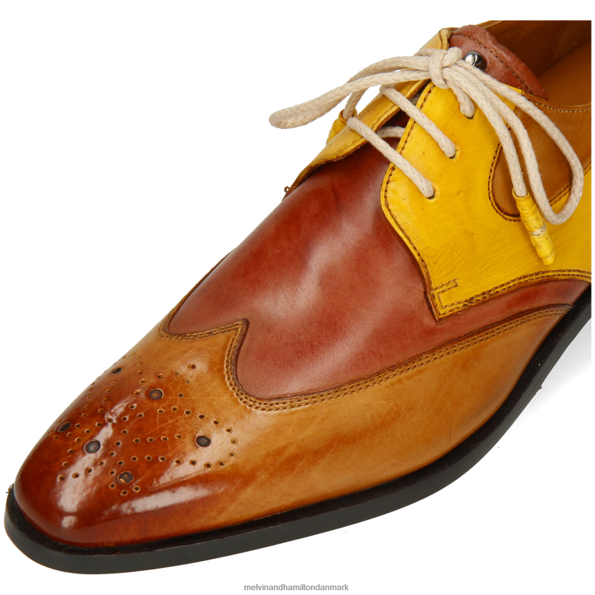 Mænd Melvin & Hamilton elvis 63 lysebrun derby sko A28X66498