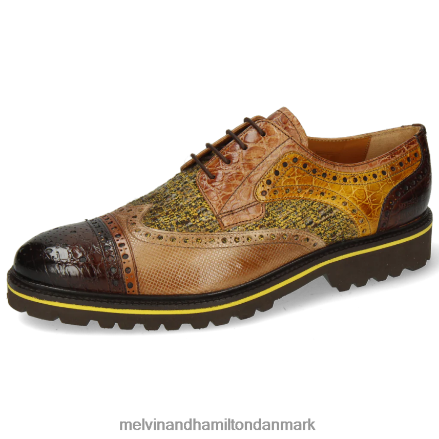 Mænd Melvin & Hamilton henry 7 lysebrun derby sko A28X66517
