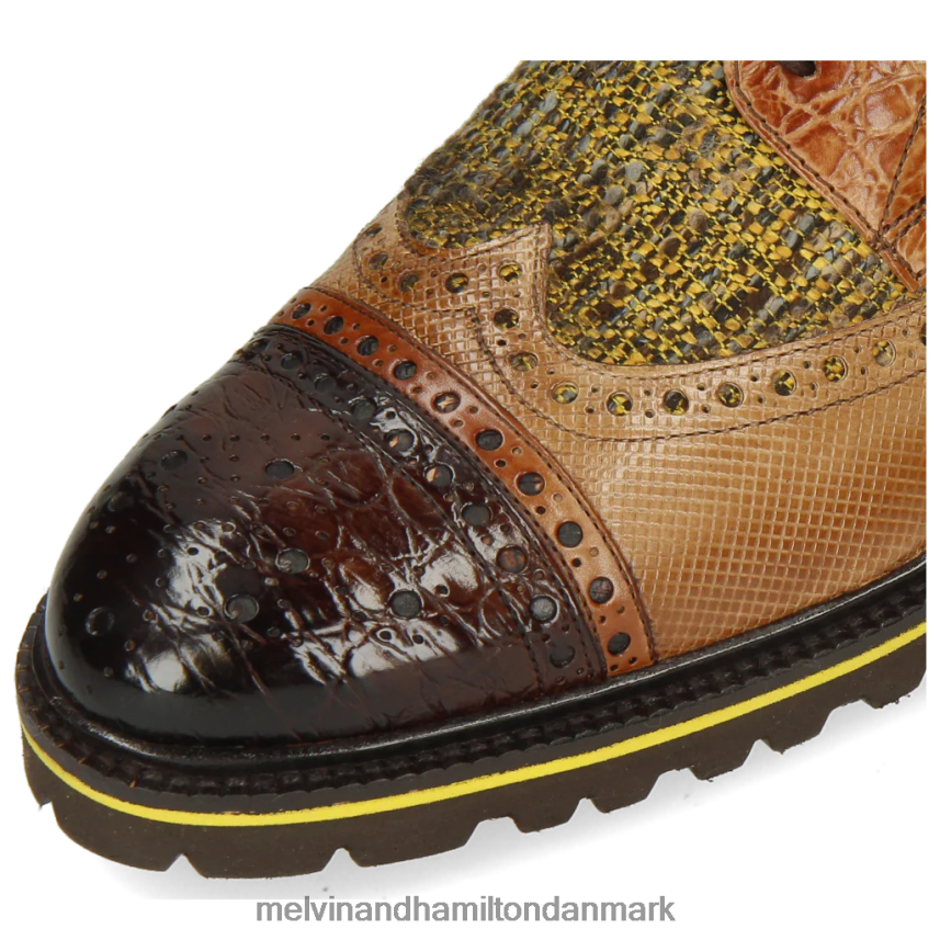 Mænd Melvin & Hamilton henry 7 lysebrun derby sko A28X66517