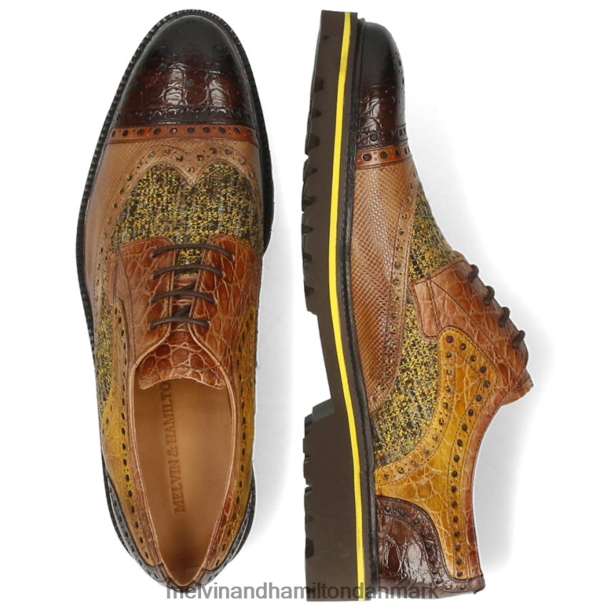 Mænd Melvin & Hamilton henry 7 lysebrun derby sko A28X66517