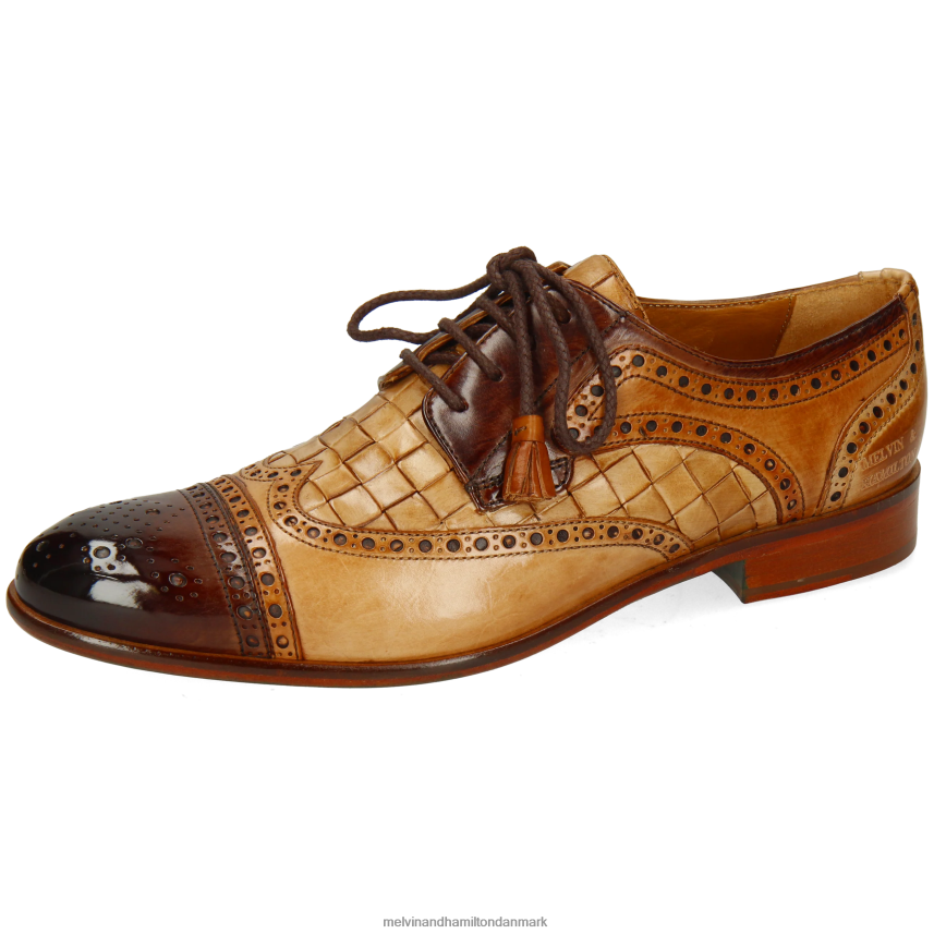 Mænd Melvin & Hamilton henry 7 lysebrun derby sko A28X66558