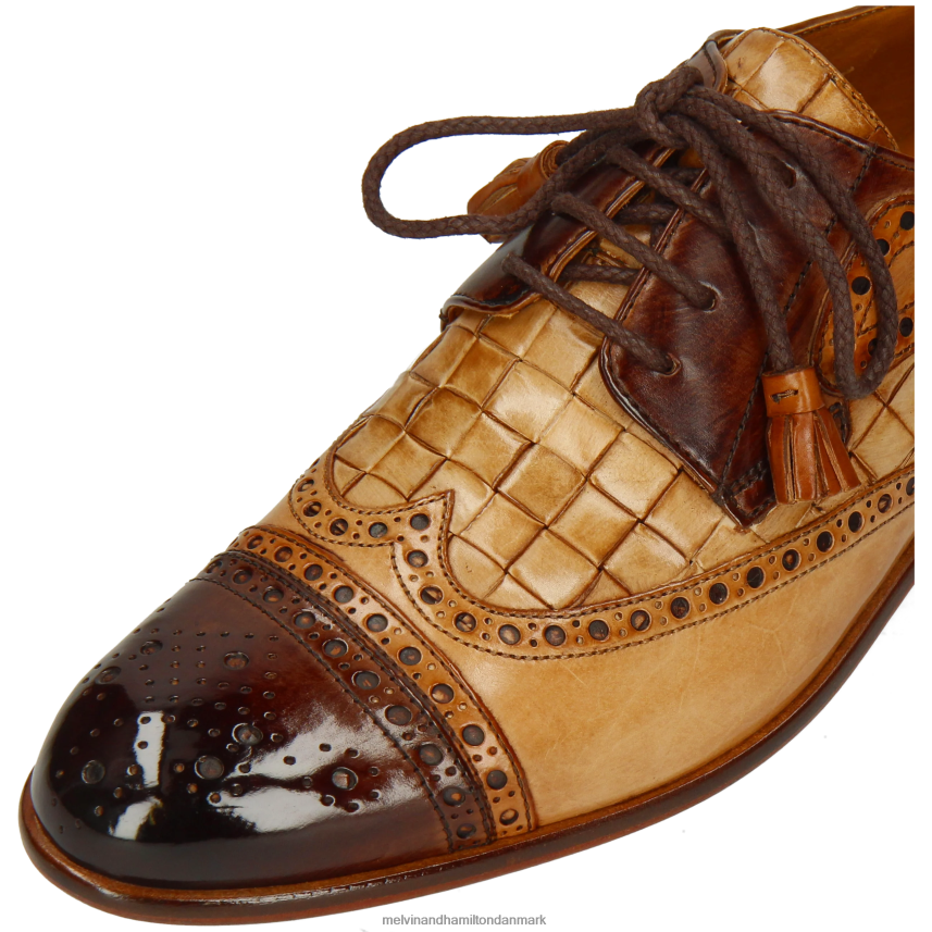 Mænd Melvin & Hamilton henry 7 lysebrun derby sko A28X66558