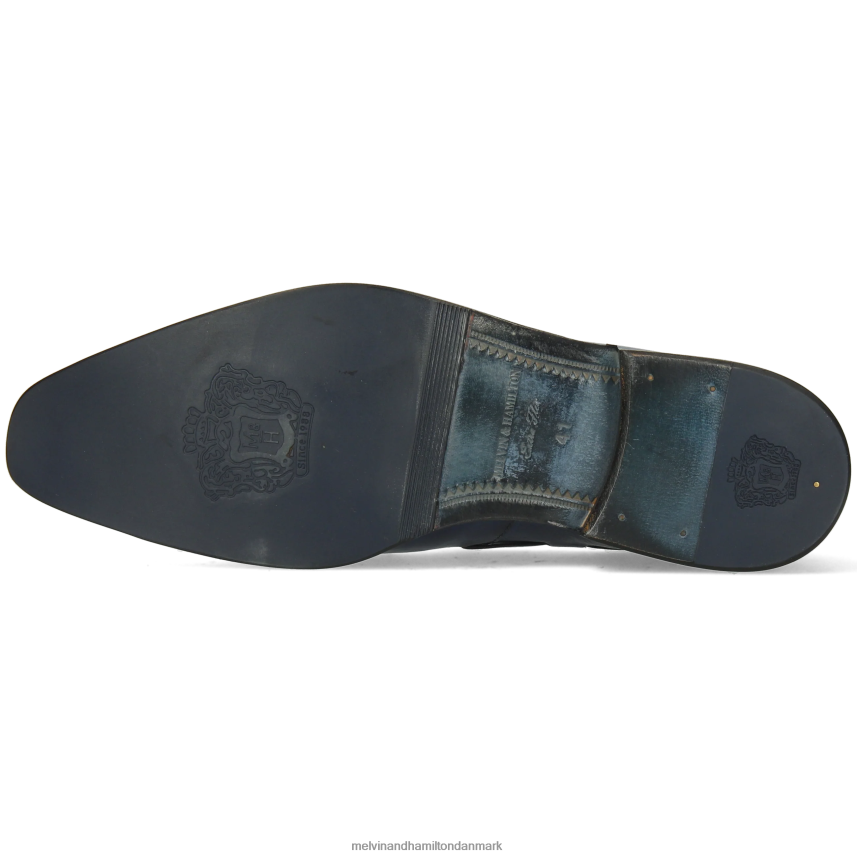 Mænd Melvin & Hamilton leonardo 1 blå loafers A28X66296