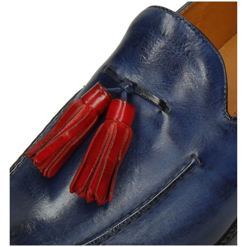 Mænd Melvin & Hamilton leonardo 1 blå loafers A28X66296
