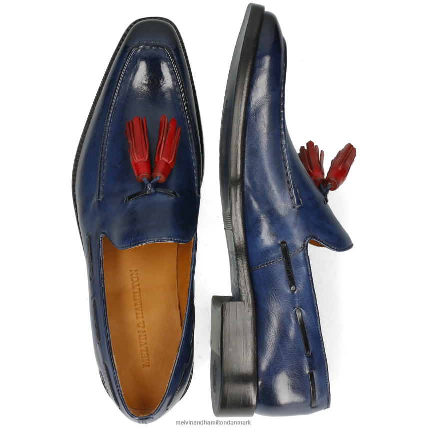 Mænd Melvin & Hamilton leonardo 1 blå loafers A28X66296