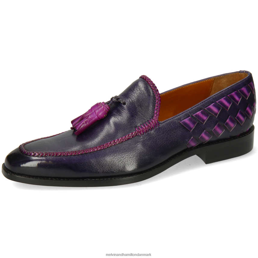 Mænd Melvin & Hamilton leonardo 32 lilla loafers A28X66261