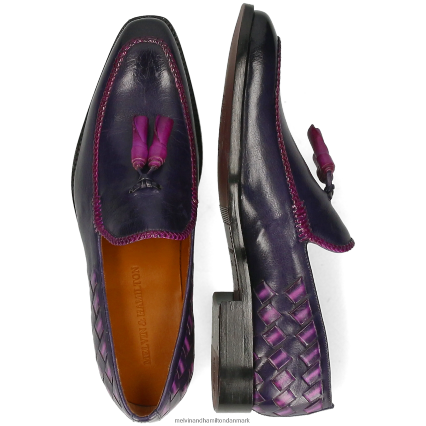 Mænd Melvin & Hamilton leonardo 32 lilla loafers A28X66261