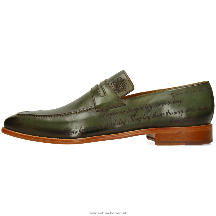 Mænd Melvin & Hamilton leonardo 37 grøn loafers A28X66227