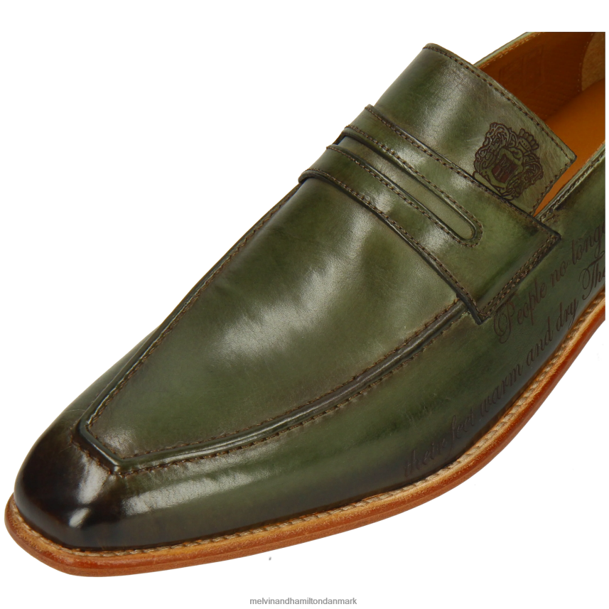 Mænd Melvin & Hamilton leonardo 37 grøn loafers A28X66227