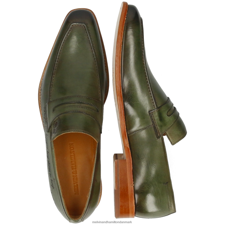 Mænd Melvin & Hamilton leonardo 37 grøn loafers A28X66227