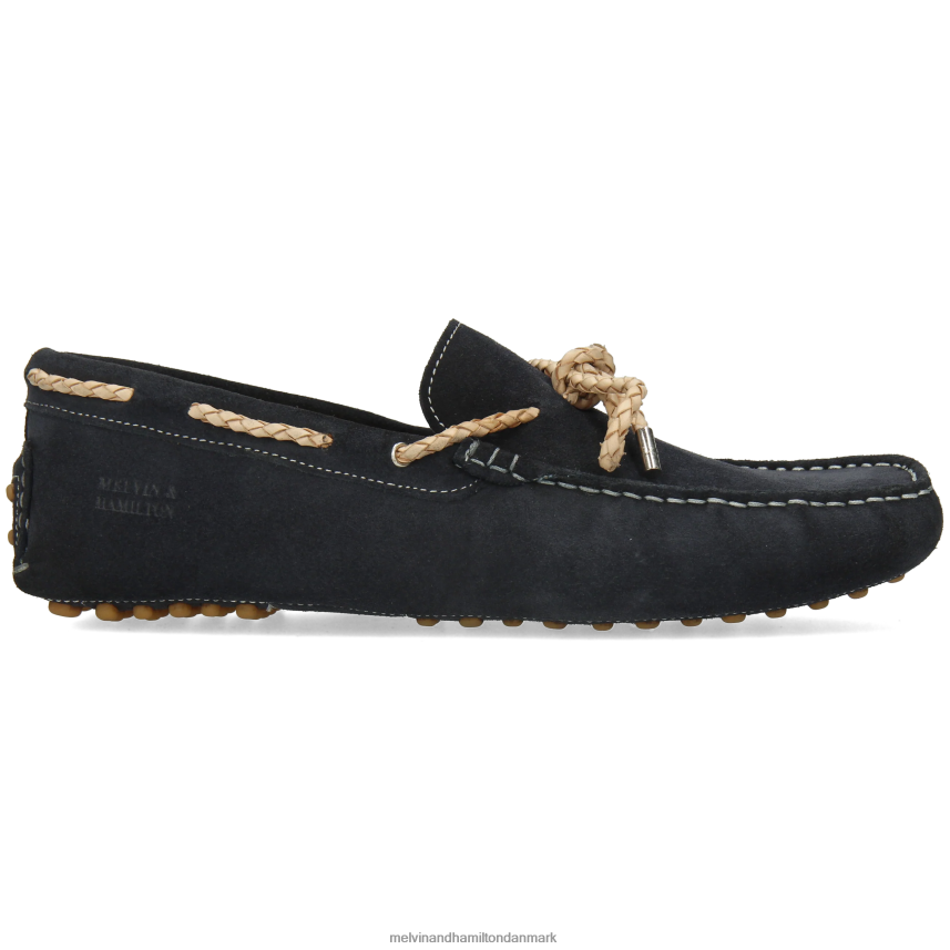 Mænd Melvin & Hamilton nelson 3 blå loafers A28X66306