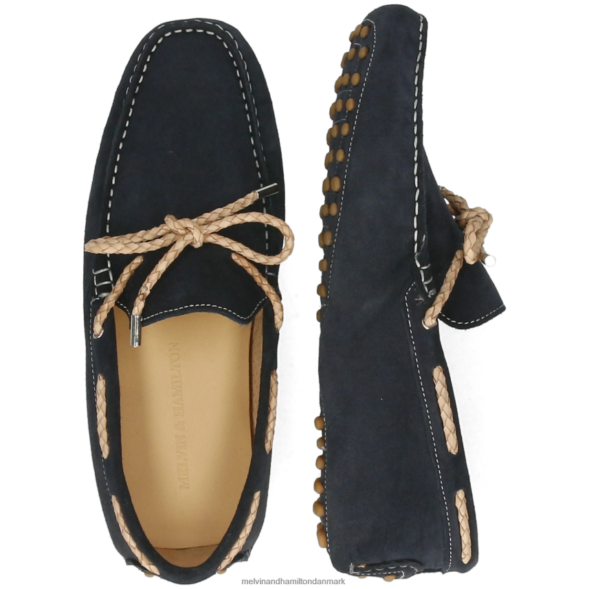 Mænd Melvin & Hamilton nelson 3 blå loafers A28X66306