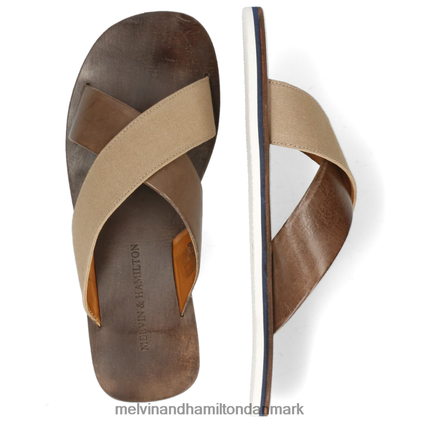 Mænd Melvin & Hamilton sam 5 beige muldyr A28X66720