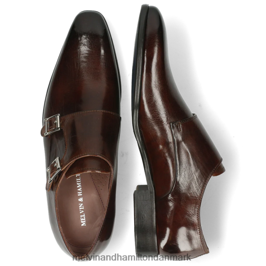Mænd Melvin & Hamilton lanse 10 Brun munkesko A28X66349