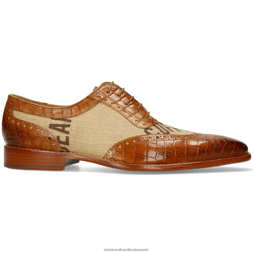 Mænd Melvin & Hamilton Clark 16 beige oxford sko A28X66183