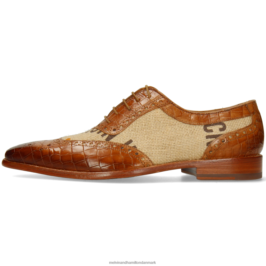 Mænd Melvin & Hamilton Clark 16 beige oxford sko A28X66183