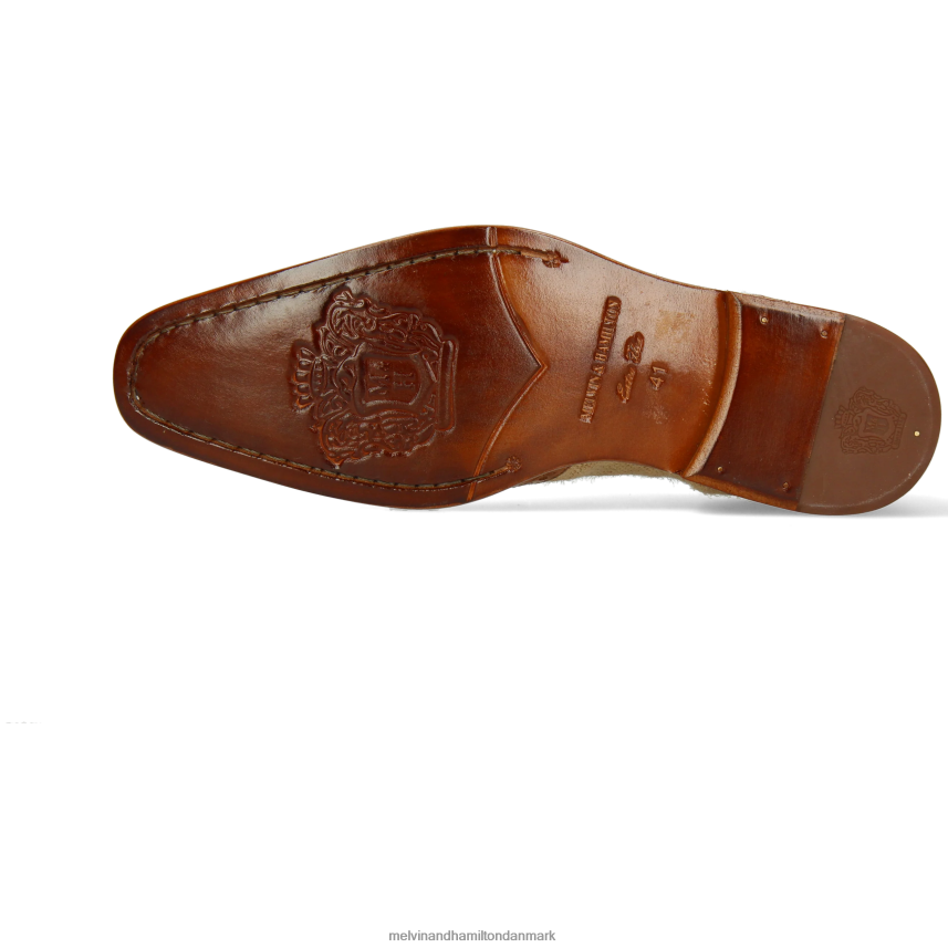 Mænd Melvin & Hamilton Clark 16 beige oxford sko A28X66183