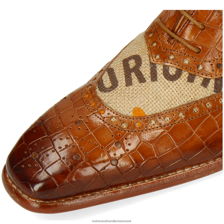 Mænd Melvin & Hamilton Clark 16 beige oxford sko A28X66183