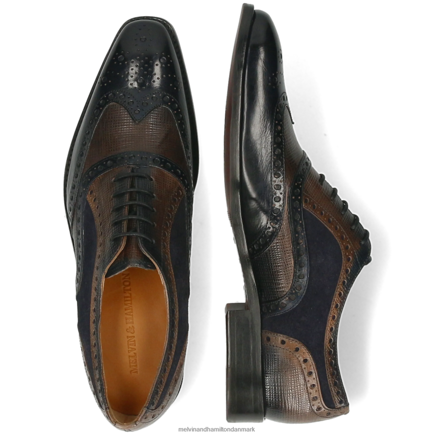 Mænd Melvin & Hamilton leonardo 21 multi oxford sko A28X66194