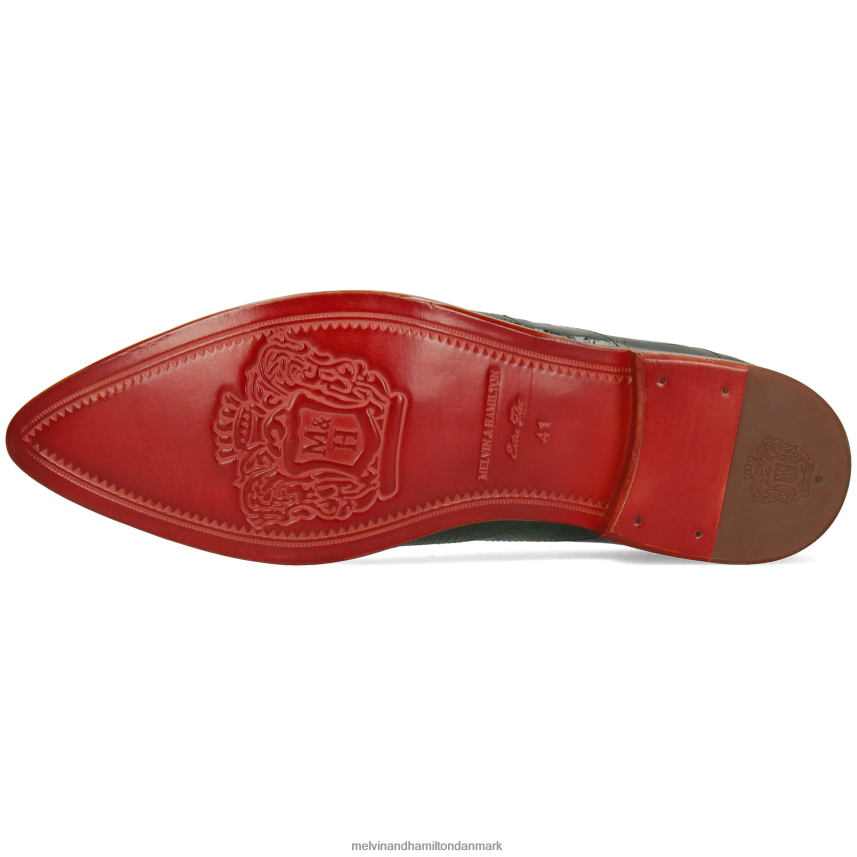Mænd Melvin & Hamilton toni 43 grøn oxford sko A28X66156