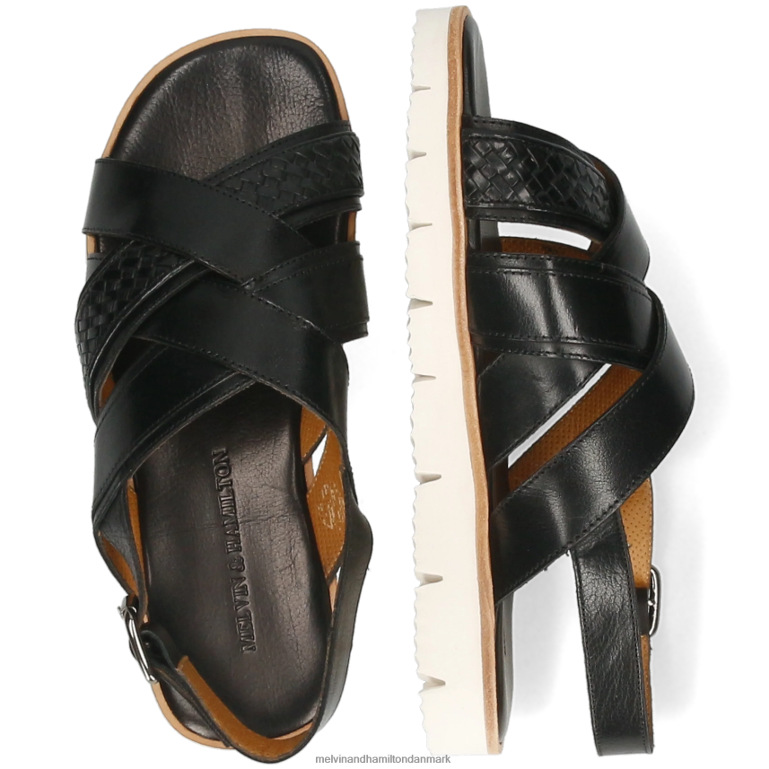 Mænd Melvin & Hamilton sam 46 sort sandaler A28X66769